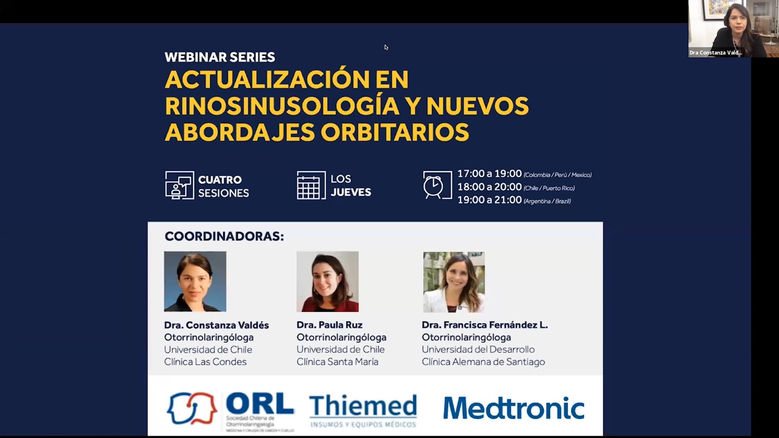 Webinar - Cirugía endoscópica nasal . | Webinar - Cirurgia endoscópica nasal .