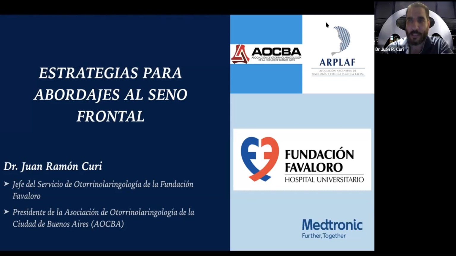 Webinar - Estrategias para Abordajes al Seno Frontal . | Webinar - Estratégias de Abordagem ao Seio Frontal